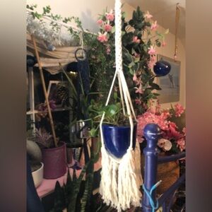 - Macrame Plant Hanger. Brand New. Multiples available.